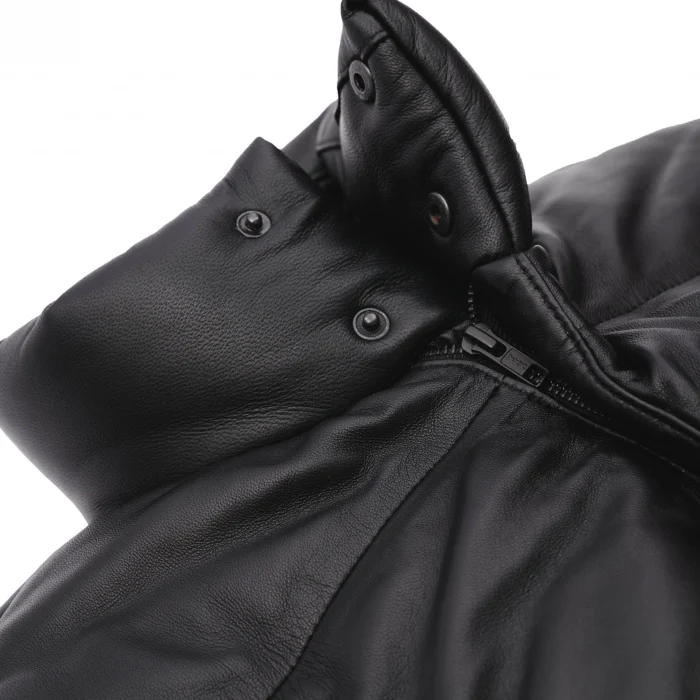 Campera Cuero Puffer - Imagen 5