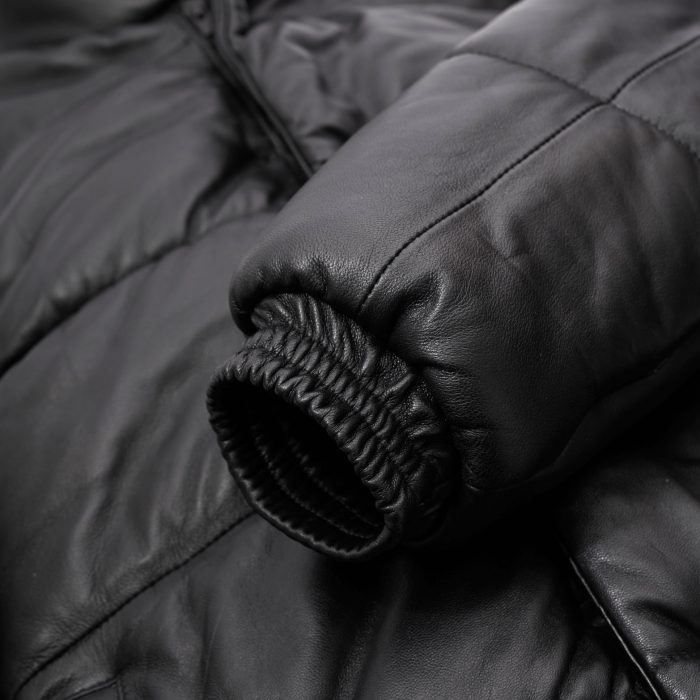 Campera Cuero Puffer - Imagen 3