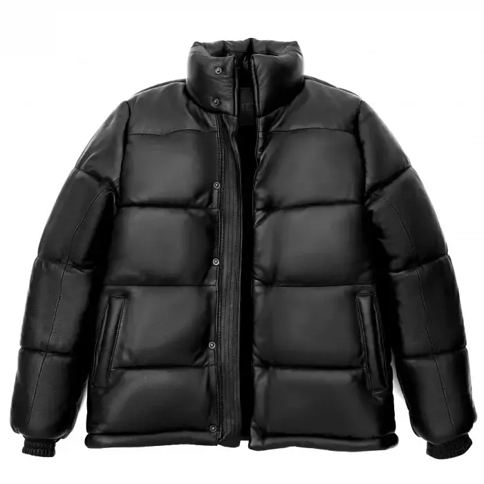 Campera Cuero Puffer - Imagen 10