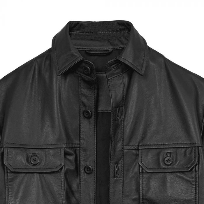 Campera Cuero Trucker - Imagen 4