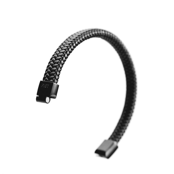 Pulsera Cuero Doble Trenzado - Imagen 2