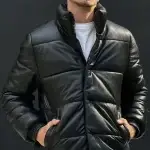 Campera Cuero Puffer - Imagen 2